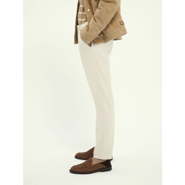 Ανδρικό Παντελόνι Scotch & Soda Mott super-slim fit twill chino Εκρού - Image 7
