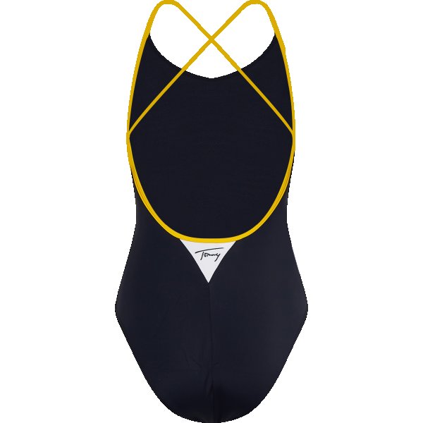 UW0UW02945DW5_B TOMMY HILFIGER ΓΥΝΑΙΚΕΙΟ ΜΑΓΙΟ OΛΟΣΩΜΟ CHEEKY ONE PIECE ΣΕ ΜΠΛΕ ΑΠΟΧΡΩΣΗ UW0UW02945-DW5 - Image 3