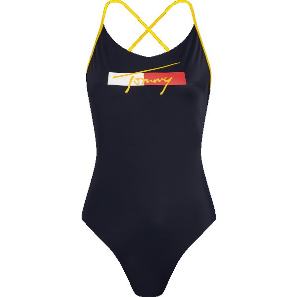 UW0UW02945DW5_F TOMMY HILFIGER ΓΥΝΑΙΚΕΙΟ ΜΑΓΙΟ OΛΟΣΩΜΟ CHEEKY ONE PIECE ΣΕ ΜΠΛΕ ΑΠΟΧΡΩΣΗ UW0UW02945-DW5 - Image 6