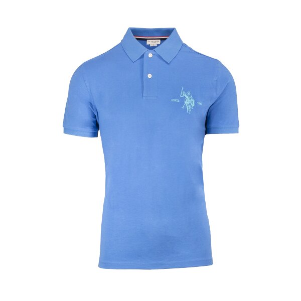 Untitled-10 Ανδρικό Πόλο U.S.POLO ASSN  – COLLAR POLO Γαλάζιο - Image 1