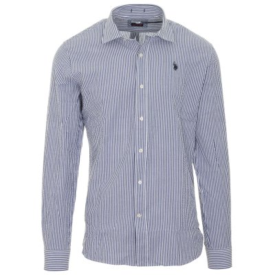 Ανδρικό Πουκάμισο US POLO ASSN M DOM NEW-Μπλέ
