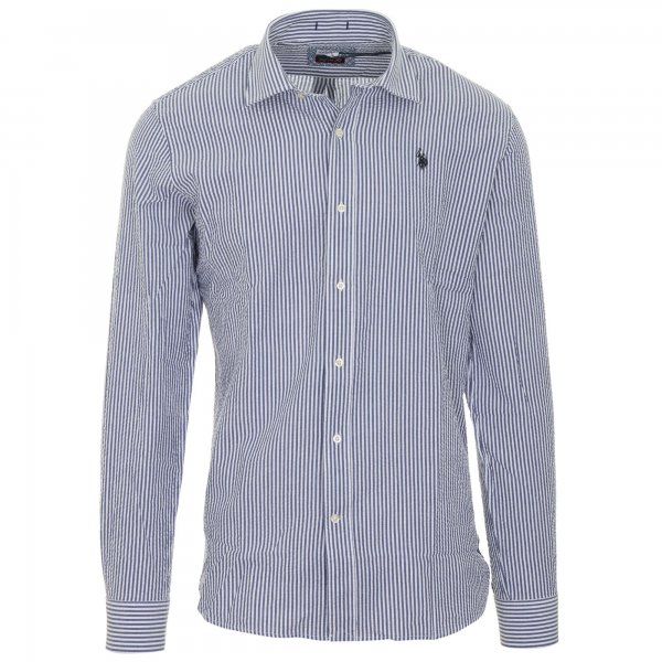 a9514 Ανδρικό Πουκάμισο US POLO ASSN M DOM NEW-Μπλέ - Image 1