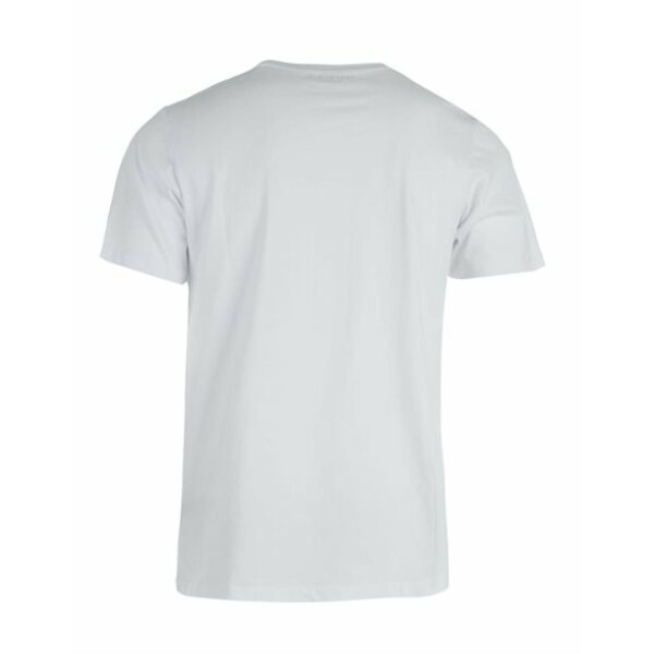 Ανδρική Μπλούζα Guess Brushed Triangle Cn sS Tee Λευκή - Image 2