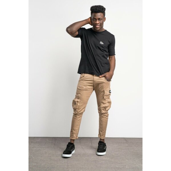 trousers-cassano-camel (1) Ανδρικό Παντελόνι Cargo CASANO Εκρού - Image 1