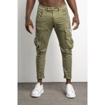 Ανδρικό Παντελόνι cargo Cozi CASSANO KHAKI Slim fit with splashes Χακί - Image 6