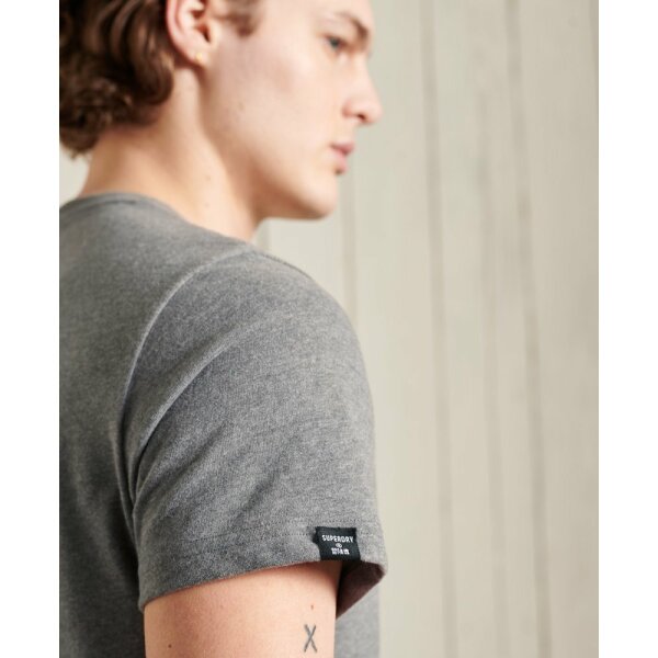 upload9223368955665791220 Ανδρική Μπλούζα Super dry Vintage Logo Itago Standard Weight Γκρί - Image 3