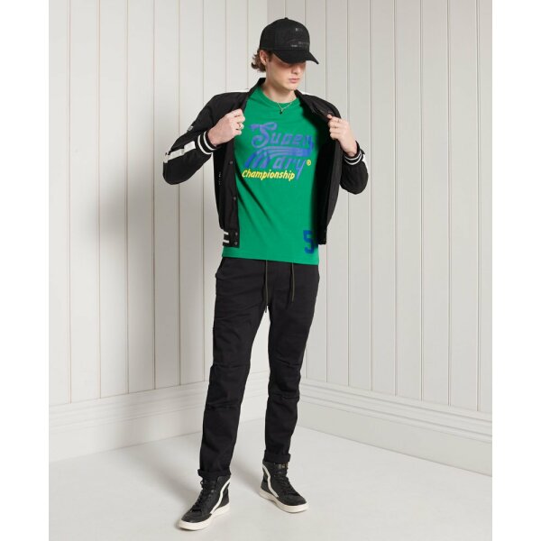 upload9223368955665792909 Ανδρική Μπλούζα Superdry Collegiate Graphic Lw Πράσινο - Image 4
