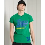 Ανδρική Μπλούζα Superdry Collegiate Graphic Lw Πράσινο