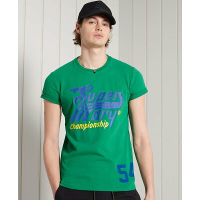 Ανδρική Μπλούζα Superdry Collegiate Graphic Lw Πράσινο
