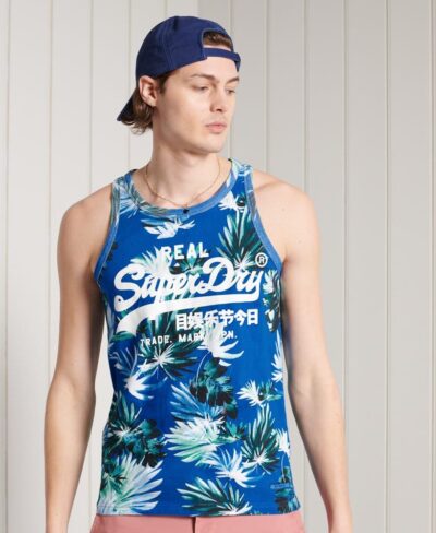 Ανδρική Μπλούζα Superdry Vl Aop Vest Μπλέ