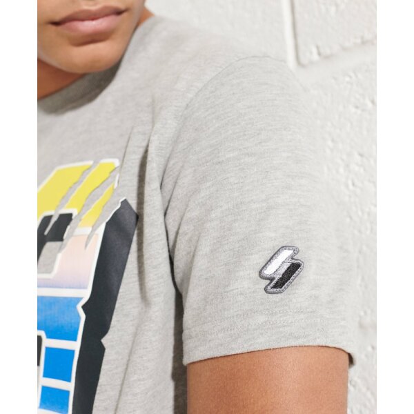 Ανδρική Μπλούζα SUPERDRY Sport Grit Numbers Γκρί - Image 3