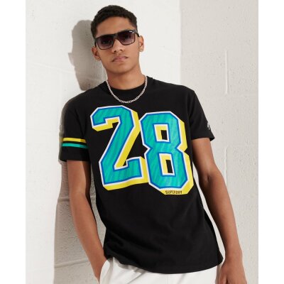 Ανδρική Μπλούζα SUPERDRY Sport Grit Numbers Μαύρο