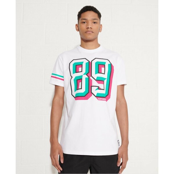 upload9223368955665855459 Ανδρική Μπλούζα SUPERDRY Sport Grit Numbers Λευκό - Image 1