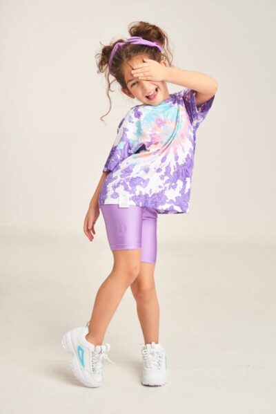 PCP Παιδικό Tie-Dye Μπλουζάκι Για Κορίτσι Rave Μωβ - Image 2