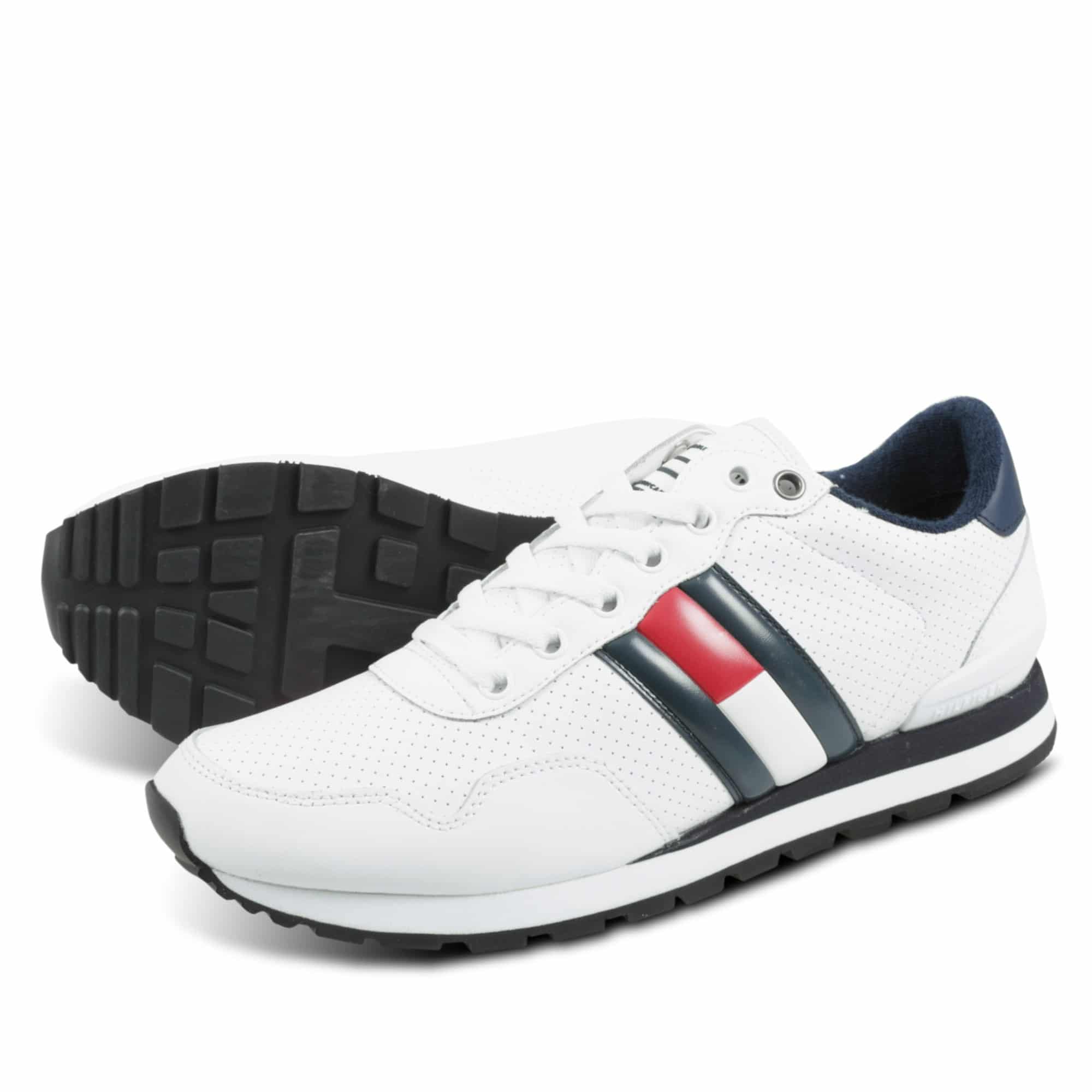 Ανδρικό Παπούτσι Sneakers Tommy Hilfiger Lifestyle Λευκό - Emporio Shop