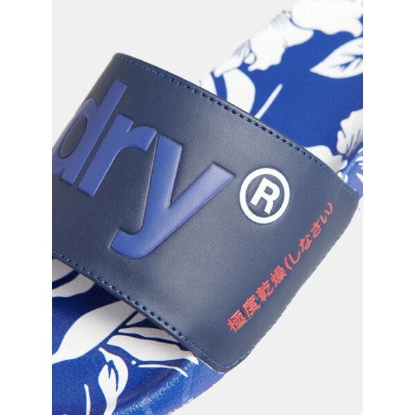 Ανδρική Παντόφλα Superdry Aop Beach Slide Μπλέ - Image 4