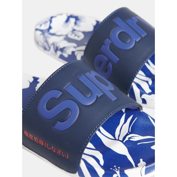 xml-392-5059046905102-4 Ανδρική Παντόφλα Superdry Aop Beach Slide Μπλέ - Image 1