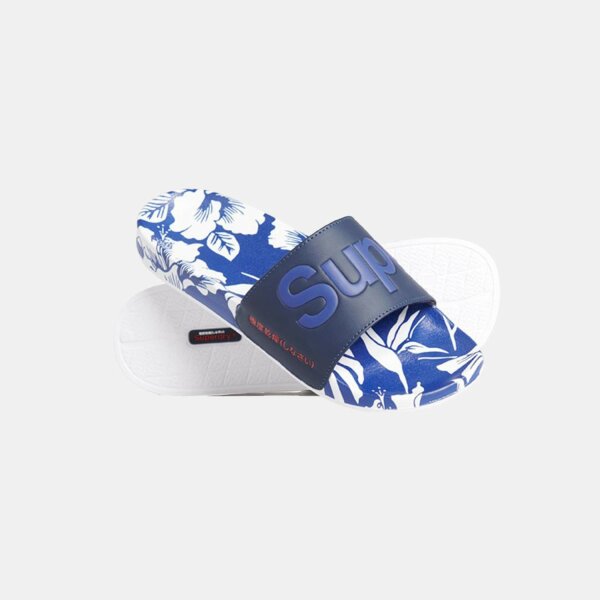 Ανδρική Παντόφλα Superdry Aop Beach Slide Μπλέ - Image 2