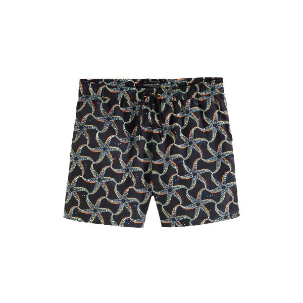 034905002003_photo1 Ανδρικό Μαγιό fullprint με σπασουάρ Scotch & Soda Μαύρο - Image 2