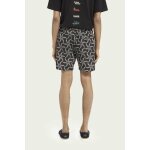 Ανδρικό Μαγιό fullprint με σπασουάρ Scotch & Soda Μαύρο - Image 4