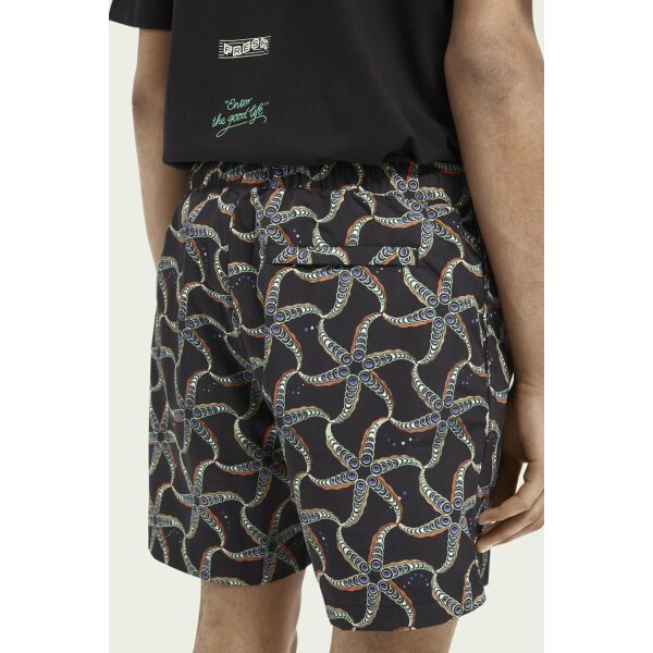 034905002003_photo5 Ανδρικό Μαγιό fullprint με σπασουάρ Scotch & Soda Μαύρο - Image 5