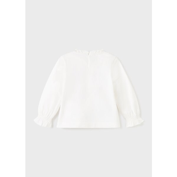 11-02082-095-L-5 Μπλούζα ECOFRIENDS μακρυμάνικη Baby κορίτσι Εκρού - Image 2