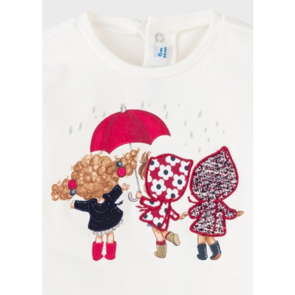 Σετ με βερμούδες Baby κορίτσι Εκρού - Image 3