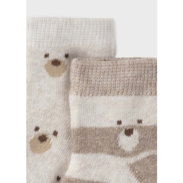 Σετ 4 καλτσάκια Νεογέννητο αγόρι από 0 έως 18 Μηνών Μπέζ - Image 3