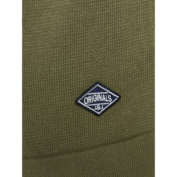 12175736_3668546_Detail Ανδρικό Πουλόβερ με Φερμουάρ Jack & Jones Πράσινο - Image 3