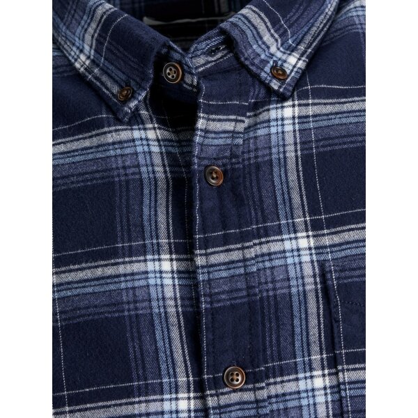 12189449_3607835_Detail Ανδρικό Πουκάμισο Jack & Jones Καρό Μπλέ - Image 3