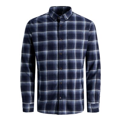 Ανδρικό Πουκάμισο Jack & Jones Καρό Μπλέ