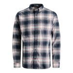 Ανδρικό Πουκάμισο Jack & Jones Καρό Λευκό