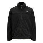Ανδρική Φούτερ Ζακέτα Fleece Jack & Jones Μαύρο