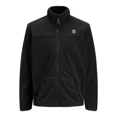 Ανδρική Φούτερ Ζακέτα Fleece Jack & Jones Μαύρο