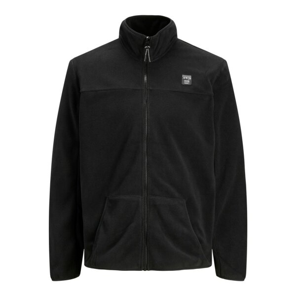 12192893_3706261_Front Ανδρική Φούτερ Ζακέτα Fleece Jack & Jones Μαύρο - Image 1