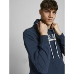 Ανδρική φούτερ Jack & Jones με Κουκούλα Μπλέ - Image 3