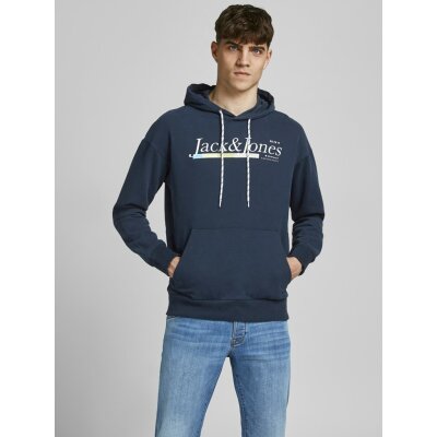Ανδρική φούτερ Jack & Jones με Κουκούλα Μπλέ