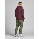 Ανδρική φούτερ Jack & Jones με Κουκούλα Μπορντώ - Image 2
