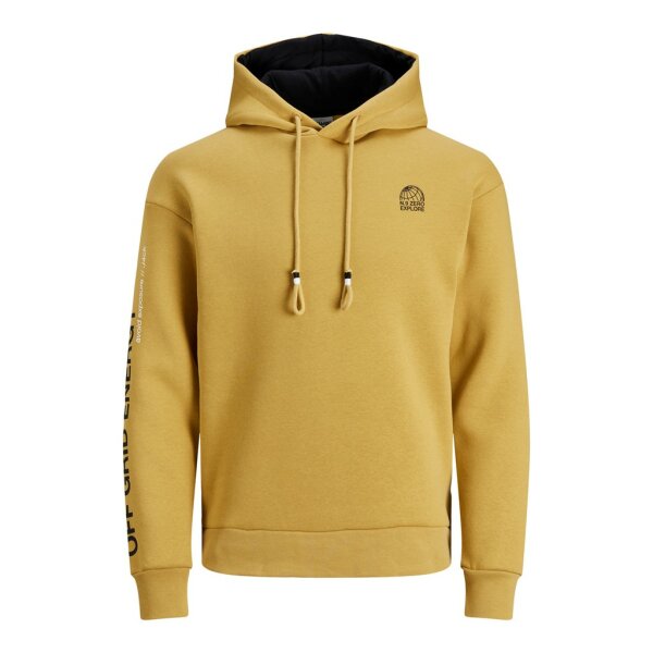 12194399_3682062_Front Ανδρική φούτερ με κουκούλα Jack & Jones Μουσταρδή - Image 1