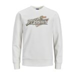Ανδρική Φούτερ Λαιμόκοψη Jack & Jones Λευκή