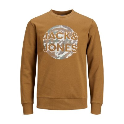 Ανδρική Φούτερ Λαιμόκοψη Jack & Jones Καφέ