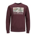 Ανδρική Φούτερ Λαιμόκοψη Jack & Jones Μπορντώ