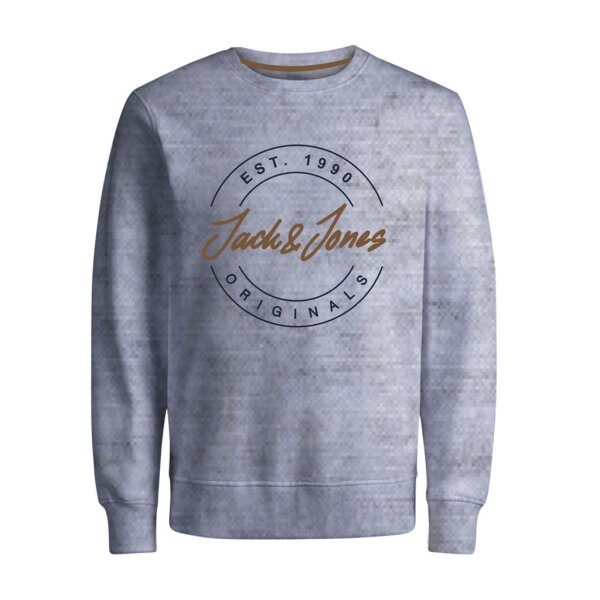 Ανδρική Φούτερ Λαιμόκοψη Jack & Jones Γκρί Ανοιχτό - Image 2