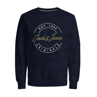 Ανδρική Φούτερ Λαιμόκοψη Jack & Jones Μπλέ Σκούρο