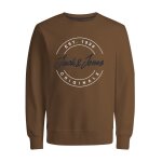 Ανδρική Φούτερ Λαιμόκοψη Jack & Jones Καφέ Σκούρο
