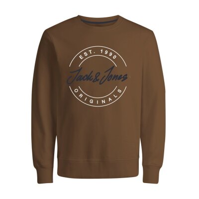 Ανδρική Φούτερ Λαιμόκοψη Jack & Jones Καφέ Σκούρο