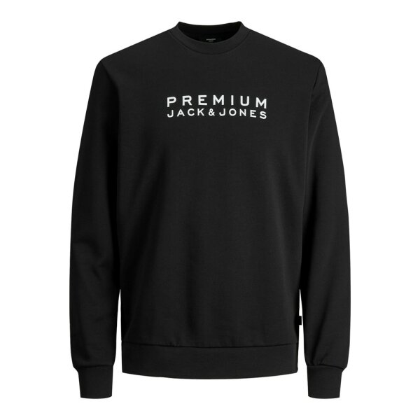 12199156_3748650_Front Ανδρική φούτερ Jack & Jones Autums Sweat Λαιμόκοψη Μαύρο - Image 1