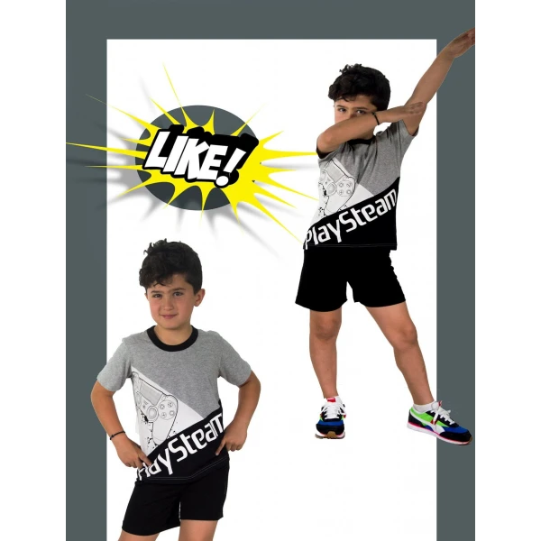 LIKE Πυτζάμα Playsteam Γκρί - Image 2