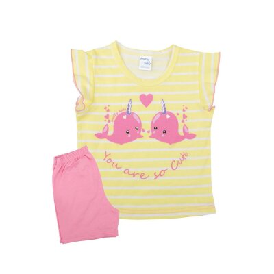 Βρεφικό σετ 2 τεμαχίων Κίτρινο so cute Pretty baby