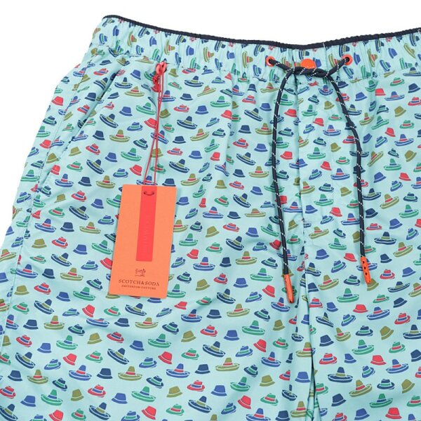 scotch-soda-classic-colourful-swimshort-148551 (2) Ανδρικό Μαγιό SCOTCH & SODA CLASSIC COLOURFUL Γαλάζιο - Image 3